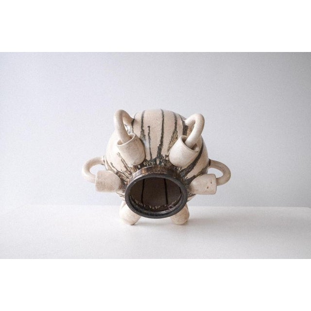 Cadere Vase in Wheel-Thrown Glazed Stoneware by Robin Kerr For Sale - Image 4 of 7