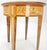 Brown Round 20" in Diameter Inlayed One Drawer Burl Wood Tapered Legs Stand End Table For Sale - Image 8 of 8