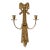 Brass Candle Double Arm Wall Sconce For Sale