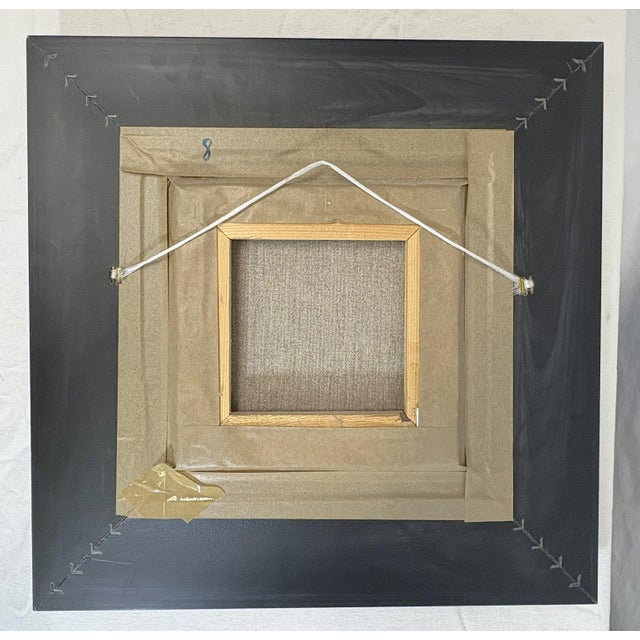 Original Signed Framed Acrylic Painting on Canvas Depicting a Flower Garden For Sale - Image 11 of 12