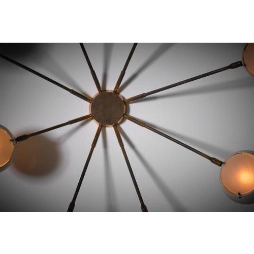 Metal Light Fixture by Angelo Lelii for Arredoluce, 1940s For Sale - Image 7 of 16