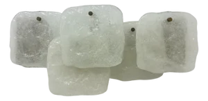Modern Frosted Ice Glass Wall Lamp by J. T. Kalmar for Kalmar, 1960s
