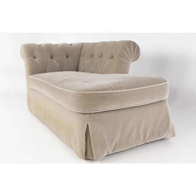 Grafton Furniture Tufted Chaise Lounge Chairish
