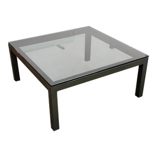 Crate & Barrel Parsons Side Table For Sale