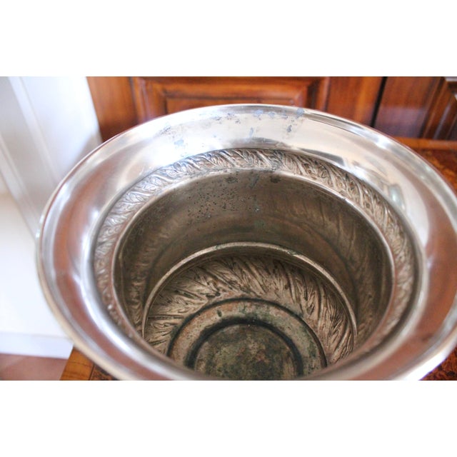 Silver Pair English Silver Plate Campagna Urns- Champagne / Wine Coolers For Sale - Image 8 of 15