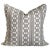 Lauren Servati Textiles, Lagoon // Umber 22"x22" pillow pair (two pillows!) Double-sided throw pillow with a knife edge...