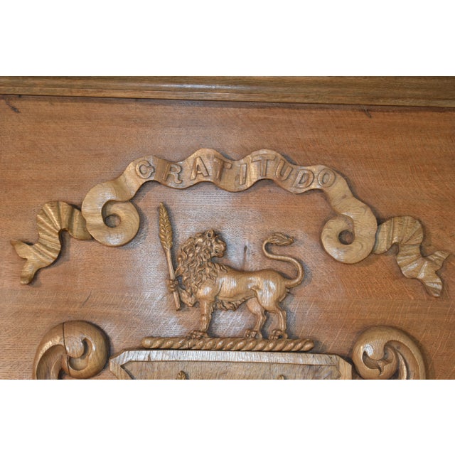 19th Century Framed English Armorial For Sale - Image 9 of 10