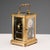Vintage Bronze and Beveled Glass Travel Clock For Sale - Image 3 of 7