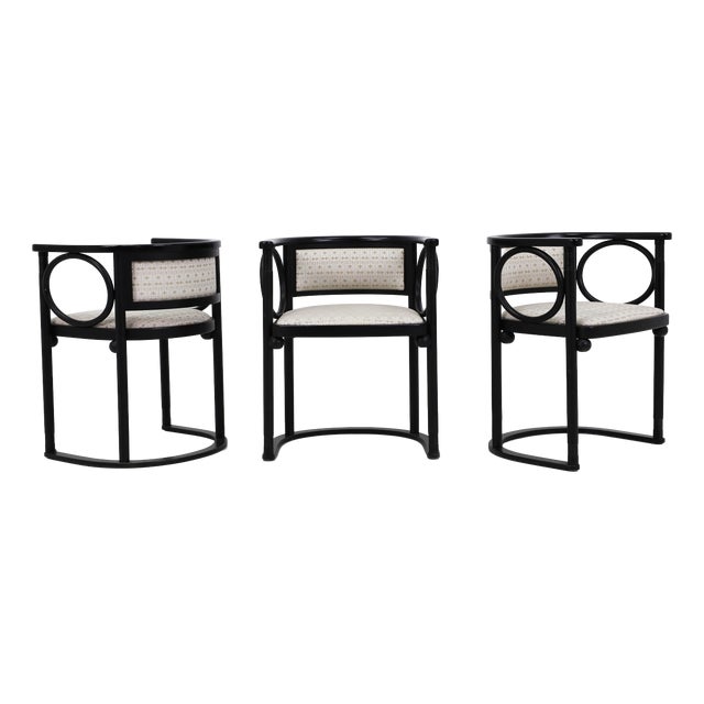Fledermaus Cabaret Chairs by Josef Hoffmann for Wittmann, Austria, 1907, Set of 3 For Sale