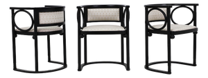 Fledermaus Cabaret Chairs by Josef Hoffmann for Wittmann, Austria, 1907, Set of 3