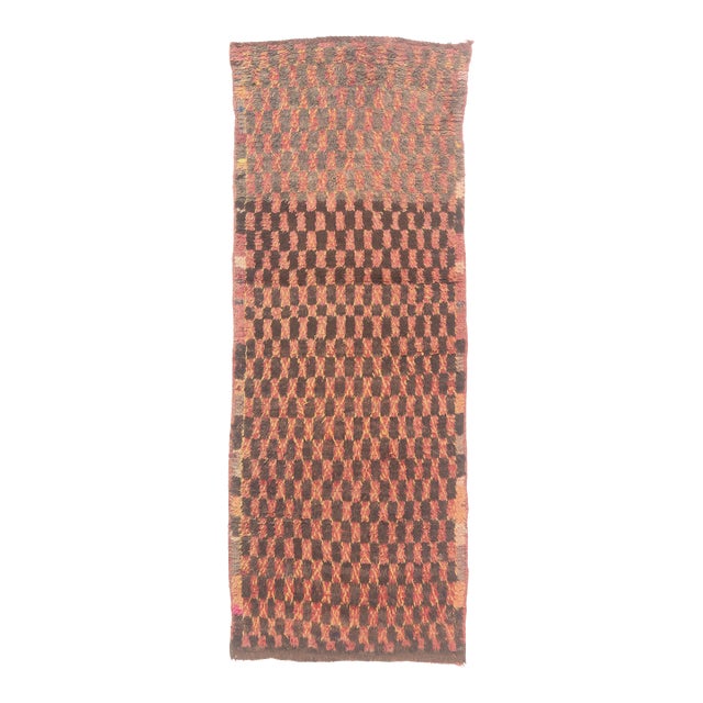 Vintage Boujad Moroccan Rug, 03'07 X 09'02 For Sale