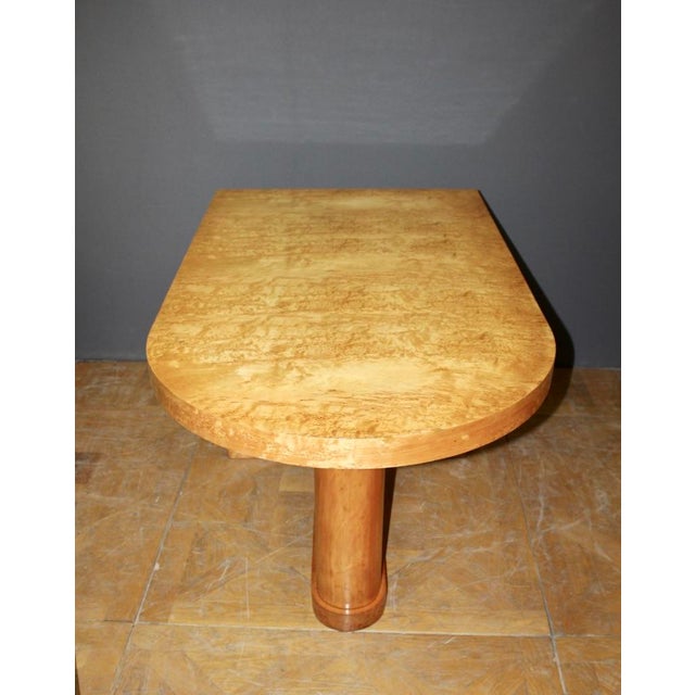 Art Deco Flat Desk in Norwegian Birch, 1930s For Sale - Image 9 of 15