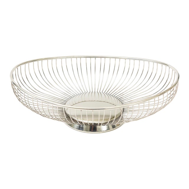 Vintage SilverPlate Bread Basket by Raimond 60's For Sale