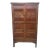 Late 19th Century Antique Chinese Qing Dynasty Split Bamboo 4-Doors Cabinet For Sale