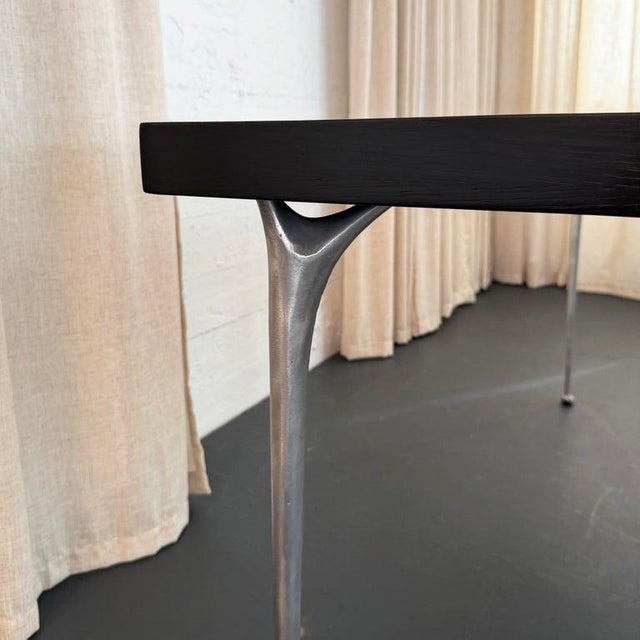 Mid-Century Modern "Gazelle" Cast Aluminum Checkered Dining Table by Shelby Williams For Sale In New York - Image 6 of 12