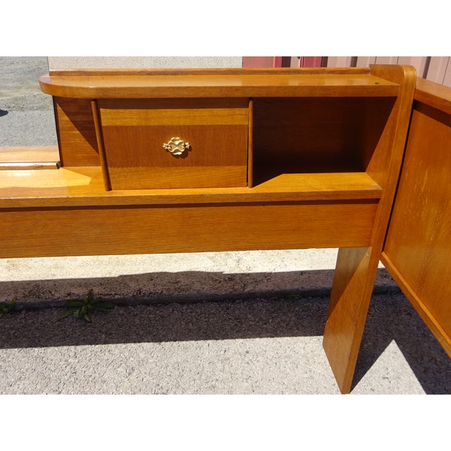 Vintage Light Oak Headboard, 1970s For Sale - Image 16 of 18