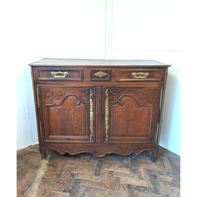 Wood French Oak Buffet or Dresser Base, 1820s For Sale - Image 7 of 7