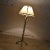 Marge Carson Monumental Neoclassical Style Iron Floor Lamp With Acanthus Leaf Design & Parchment Shade For Sale - Image 4 of 13