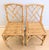 Chippendale Vintage Chippendale Bamboo Chairs Natural Fretwork Cane Seat For Sale - Image 3 of 16