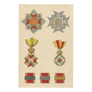 Orders of Baden, 1844, Paper For Sale