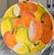 Bring some color of summer into your life with this vibrant citrus motif majolica style serving bowl, reminiscent of...