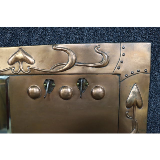 1920s Arts & Crafts Copper Mirror For Sale In Philadelphia - Image 6 of 7