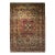 19Th Century Kerman Lavar Rug, Handwoven Medallion Floral Pattern With Silk Highlights, Gold & Red, 4’ X 6’ For Sale