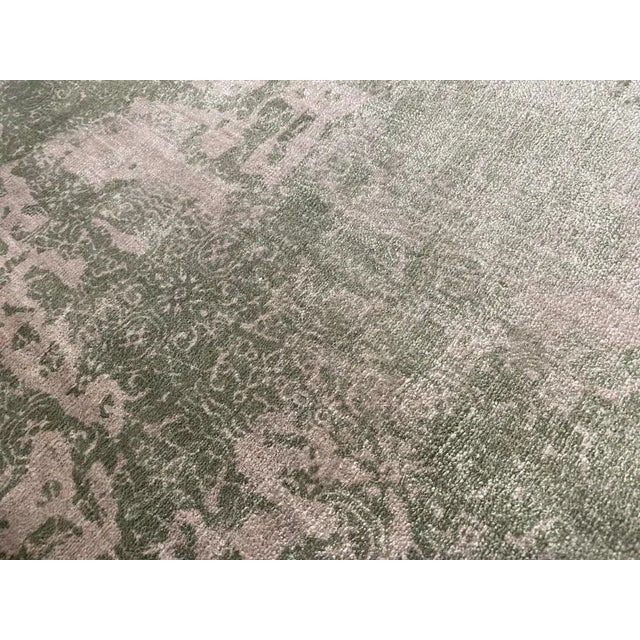 2020s 2020s Light Green Modern Rug For Sale - Image 5 of 6