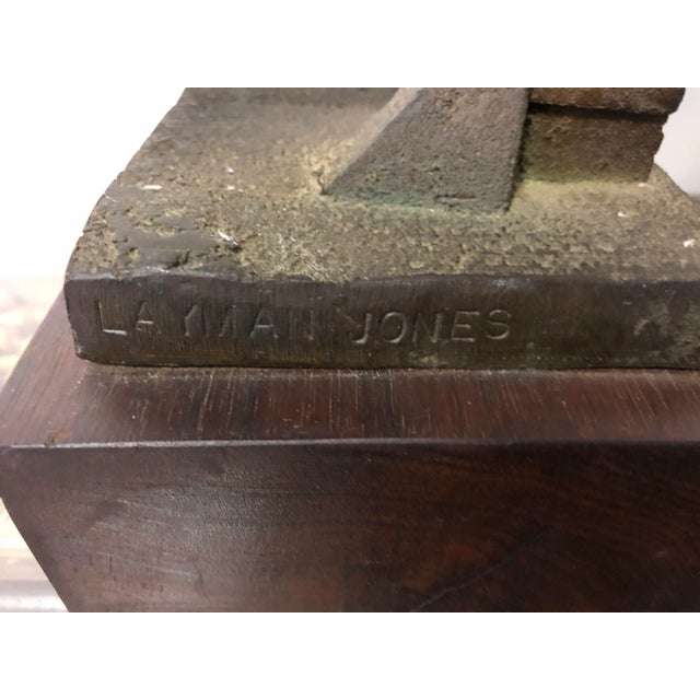 Black Mid Century Brutalist Modern Layman Jones 1964 Iron Sculpture For Sale - Image 8 of 10