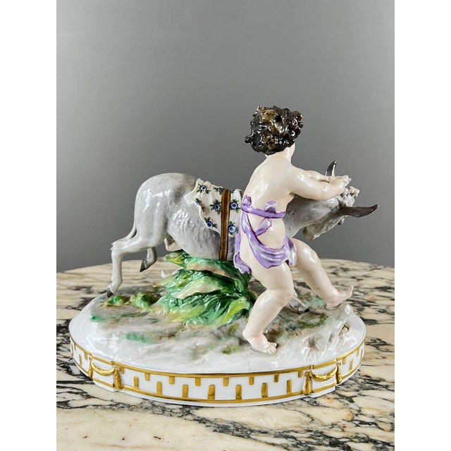 Large 20th Century Capodimonte Porcelain Figurine, 1890s For Sale - Image 3 of 13