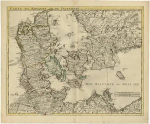 Denmark and Baltic Region Map by Guillaume De Lisle, 1730