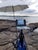 Contemporary Presque Isle (Day 81) June 2, 2022 by Primary Hughes | Oil on masonite Landscape with clouds and water For Sale - Image 3 of 5