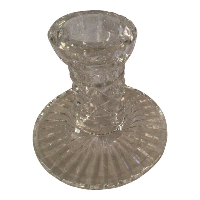 1980s Waterford Crystal Candle Holder For Sale