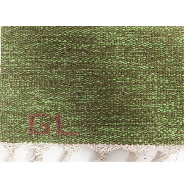 Textile Doris Leslie Blau Midcentury Swedish Flat Weave Rug by Erik Lundberg For Sale - Image 7 of 10