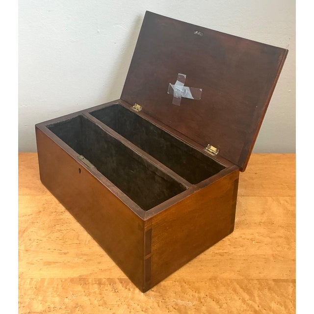 Vintage Keyhole Wooden Box For Sale - Image 10 of 18