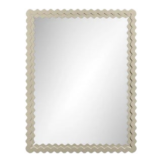 Fleur Home Carnival Chaos Rectangle Mirror in Delaware Putty, 36x48 For Sale