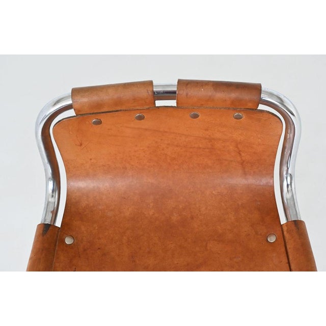 Leather Bar Stools by Charlotte Perriand, 1960s, Set of 3 For Sale - Image 18 of 18