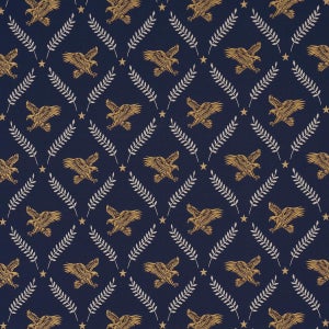 Schumacher Lolaire Fabric In Navy