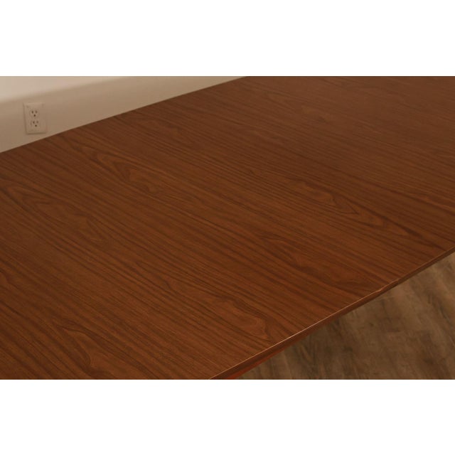 Mid Century Modern Walnut Expandable Dining Table For Sale - Image 12 of 18