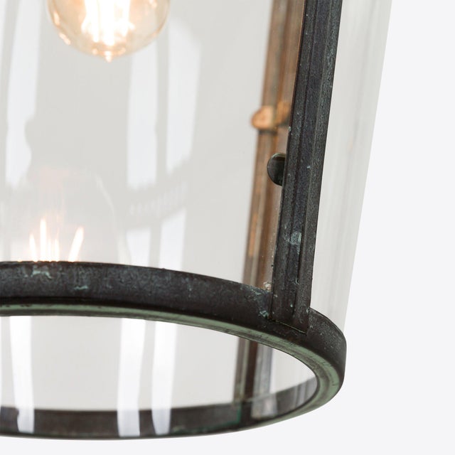 Medium Verdigris Bronze Byron Lantern from Pure White Lines For Sale - Image 8 of 11