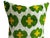 Green Velvet Silk Cushion Cover with Floral Design, 2000s For Sale - Image 8 of 11