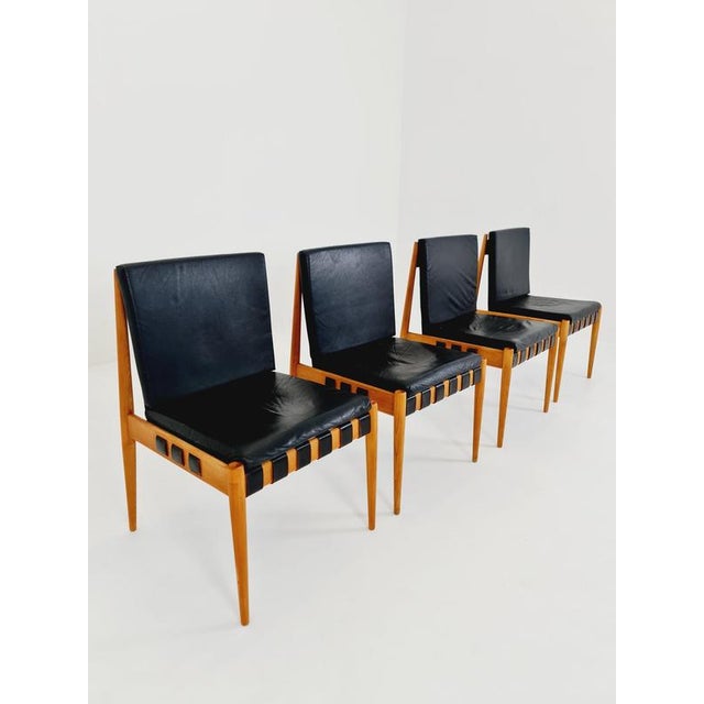 Vintage Danish Ash SE 21 Dining Chairs by Egon Eiermann, 1960s, Set of 4 For Sale - Image 13 of 18