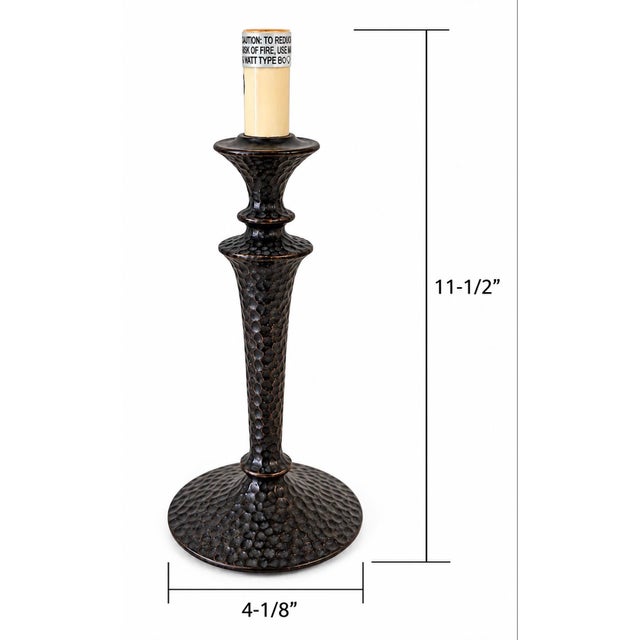 Small Dark Patinated Brass or Bronze Giacometti Style Table Lamps - Pair For Sale - Image 14 of 14