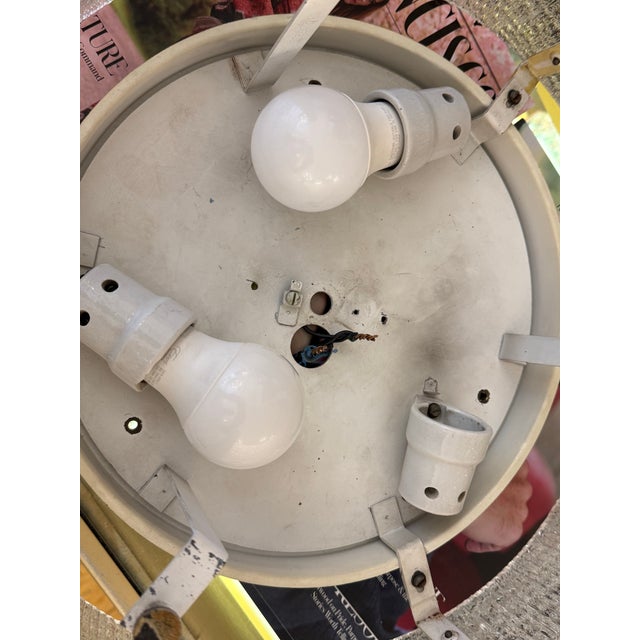 Kaiser Leuchten Ice Glass Flush Mount, Circa 1960s For Sale - Image 11 of 12