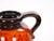 1970s Mid-Century West German Glazed Porcelain Vase, Orange /Brown, Black 12" Tall For Sale - Image 5 of 11
