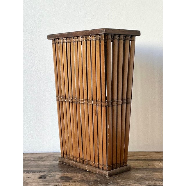 This vintage umbrella stand is a masterclass in organic texture, capturing the breezy allure of 1970s Boho Chic and...