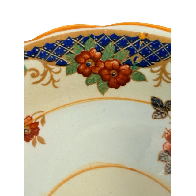 Victorian Antique Cavendish Ware Berry Bowls Loeser's Brooklyn Imari Floral Set of 10 For Sale - Image 3 of 8