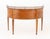 Brown Biedermeier Style Demilune Walnut Desk For Sale - Image 8 of 9
