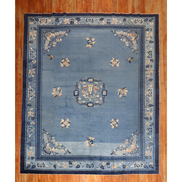 Early 20th Century Zabihi Collection Chinese Peking Room Rug - 9'1" x 11'8" For Sale - Image 4 of 11