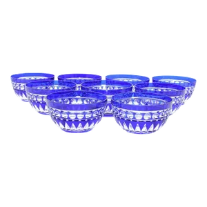 Cut Crystal Tableware Serving Bowl Service / 9 People
